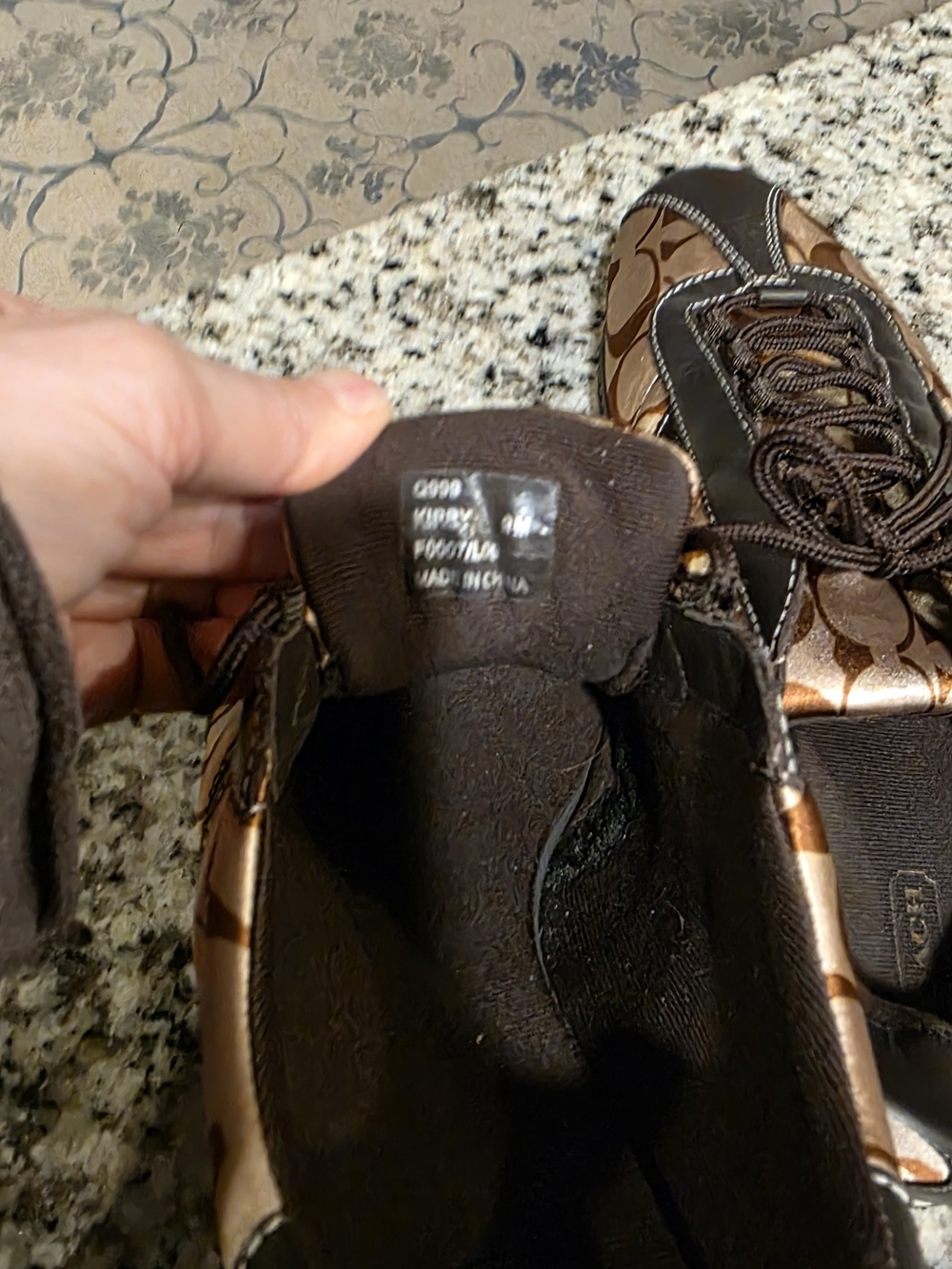 Coach Kirby Vintage Women’s Brown Signature Canvas Lace-Up Sneakers - NWOT - Picture 7 of 7